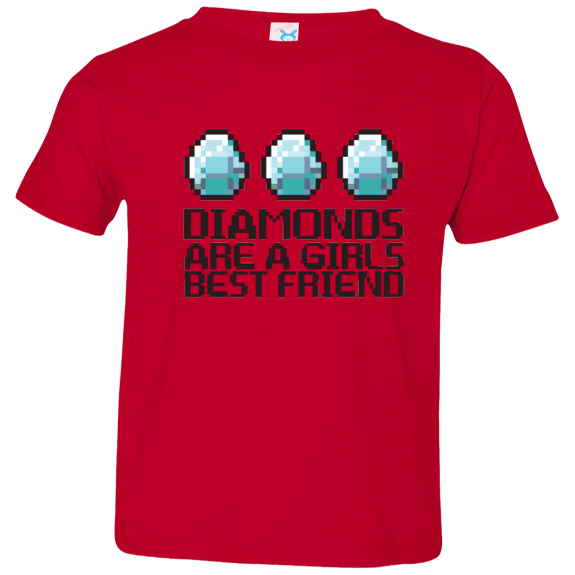 T-Shirts Red / 2T Diamonds Are A Girls Best Friend Toddler Premium T-Shirt