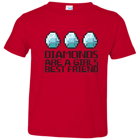 T-Shirts Red / 2T Diamonds Are A Girls Best Friend Toddler Premium T-Shirt