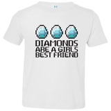 T-Shirts White / 2T Diamonds Are A Girls Best Friend Toddler Premium T-Shirt