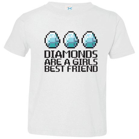 T-Shirts White / 2T Diamonds Are A Girls Best Friend Toddler Premium T-Shirt