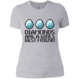 T-Shirts Heather Grey / X-Small Diamonds Are A Girls Best Friend Women's Premium T-Shirt