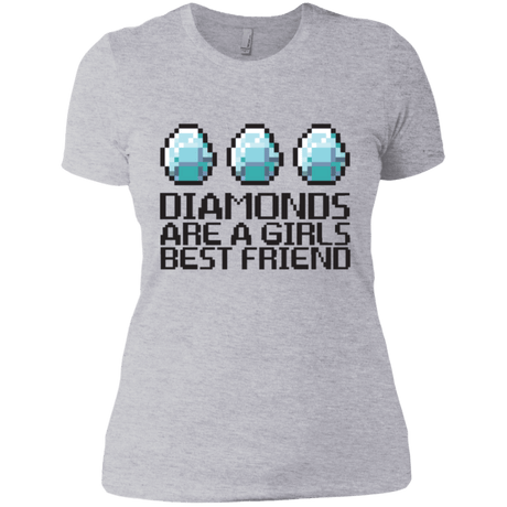 T-Shirts Heather Grey / X-Small Diamonds Are A Girls Best Friend Women's Premium T-Shirt