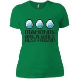 T-Shirts Kelly Green / X-Small Diamonds Are A Girls Best Friend Women's Premium T-Shirt