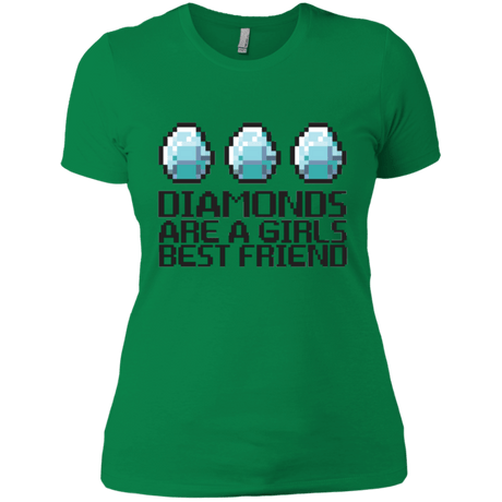 T-Shirts Kelly Green / X-Small Diamonds Are A Girls Best Friend Women's Premium T-Shirt