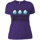 T-Shirts Purple Rush/ / X-Small Diamonds Are A Girls Best Friend Women's Premium T-Shirt