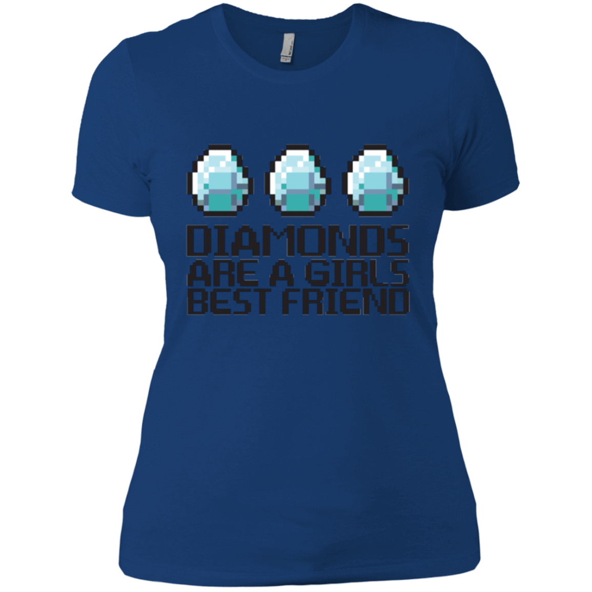 T-Shirts Royal / X-Small Diamonds Are A Girls Best Friend Women's Premium T-Shirt