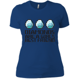 T-Shirts Royal / X-Small Diamonds Are A Girls Best Friend Women's Premium T-Shirt