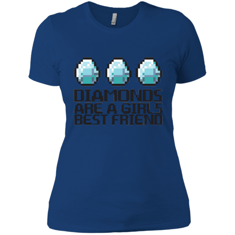 T-Shirts Royal / X-Small Diamonds Are A Girls Best Friend Women's Premium T-Shirt