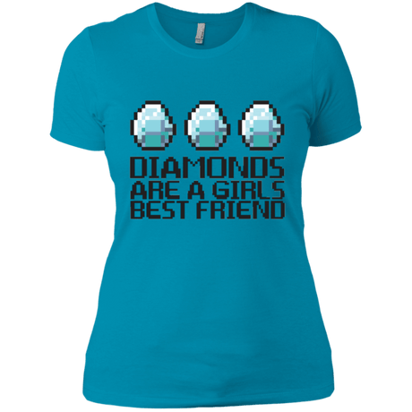 T-Shirts Turquoise / X-Small Diamonds Are A Girls Best Friend Women's Premium T-Shirt