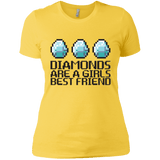 T-Shirts Vibrant Yellow / X-Small Diamonds Are A Girls Best Friend Women's Premium T-Shirt