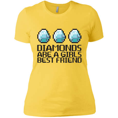 T-Shirts Vibrant Yellow / X-Small Diamonds Are A Girls Best Friend Women's Premium T-Shirt