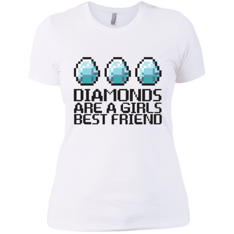 T-Shirts White / X-Small Diamonds Are A Girls Best Friend Women's Premium T-Shirt