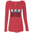 T-Shirts Vintage Red / Small Diamonds Are A Girls Best Friend Women's Triblend Long Sleeve Shirt