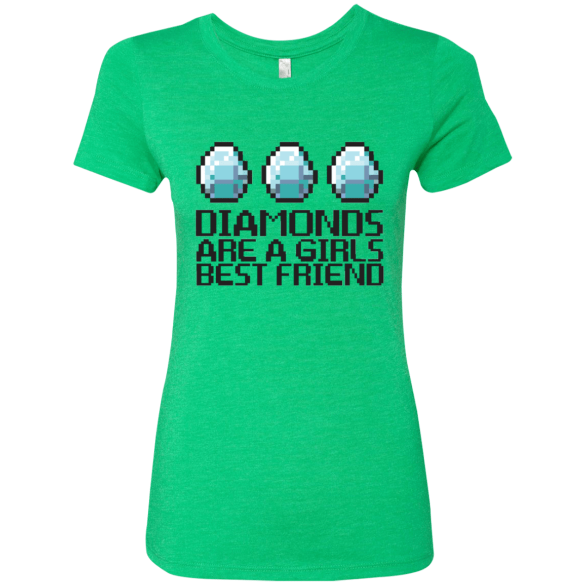 T-Shirts Envy / Small Diamonds Are A Girls Best Friend Women's Triblend T-Shirt