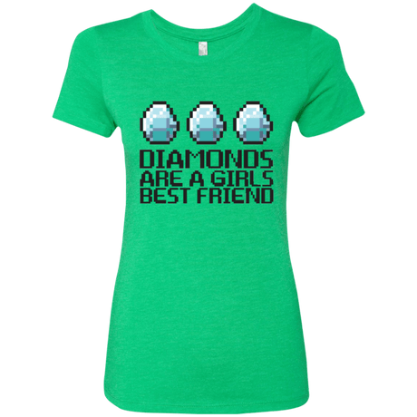 T-Shirts Envy / Small Diamonds Are A Girls Best Friend Women's Triblend T-Shirt
