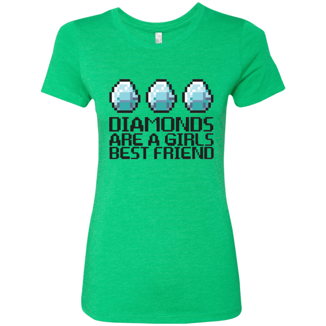 T-Shirts Envy / Small Diamonds Are A Girls Best Friend Women's Triblend T-Shirt