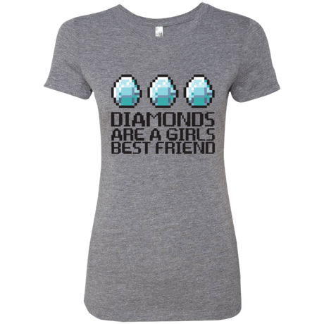 T-Shirts Premium Heather / Small Diamonds Are A Girls Best Friend Women's Triblend T-Shirt