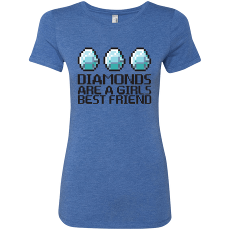 T-Shirts Vintage Royal / Small Diamonds Are A Girls Best Friend Women's Triblend T-Shirt