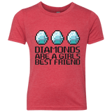 T-Shirts Vintage Red / YXS Diamonds Are A Girls Best Friend Youth Triblend T-Shirt