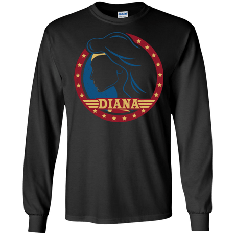 T-Shirts Black / S Diana Men's Long Sleeve T-Shirt