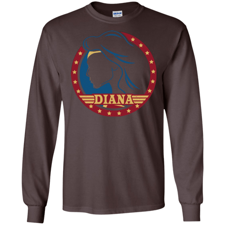 T-Shirts Dark Chocolate / S Diana Men's Long Sleeve T-Shirt