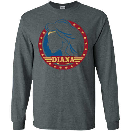 T-Shirts Dark Heather / S Diana Men's Long Sleeve T-Shirt