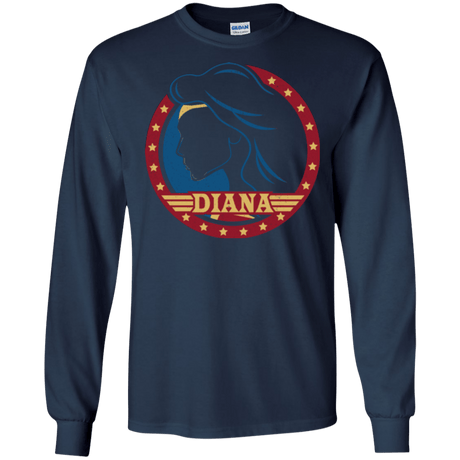 T-Shirts Navy / S Diana Men's Long Sleeve T-Shirt