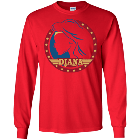 T-Shirts Red / S Diana Men's Long Sleeve T-Shirt