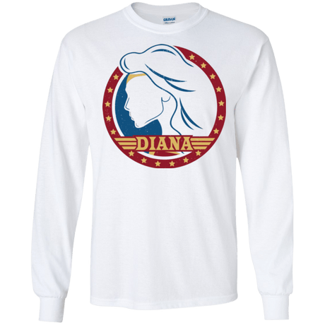 T-Shirts White / S Diana Men's Long Sleeve T-Shirt