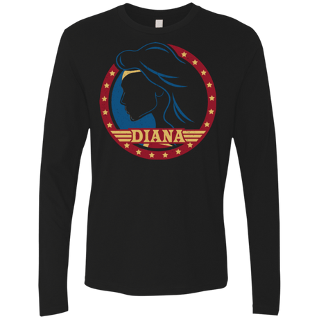 T-Shirts Black / S Diana Men's Premium Long Sleeve