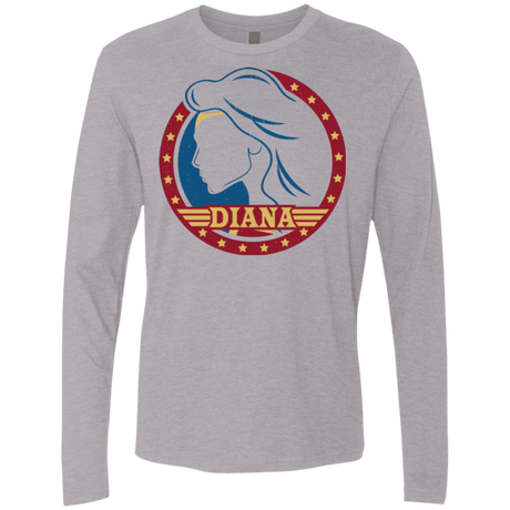 T-Shirts Heather Grey / S Diana Men's Premium Long Sleeve