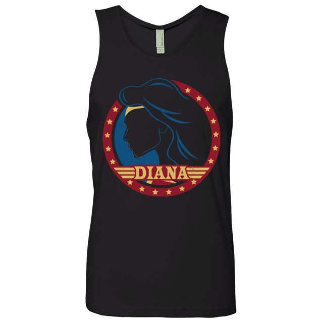 T-Shirts Black / S Diana Men's Premium Tank Top