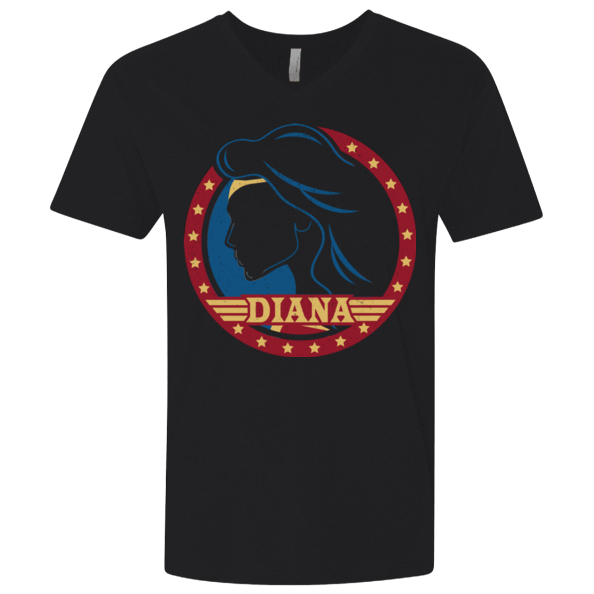 T-Shirts Black / X-Small Diana Men's Premium V-Neck