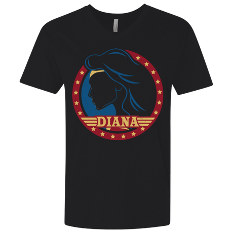 T-Shirts Black / X-Small Diana Men's Premium V-Neck