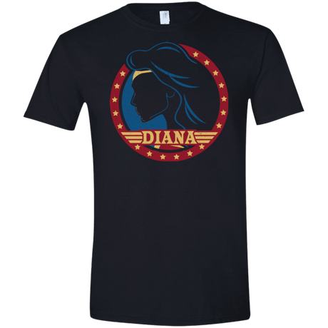 T-Shirts Black / X-Small Diana Men's Semi-Fitted Softstyle