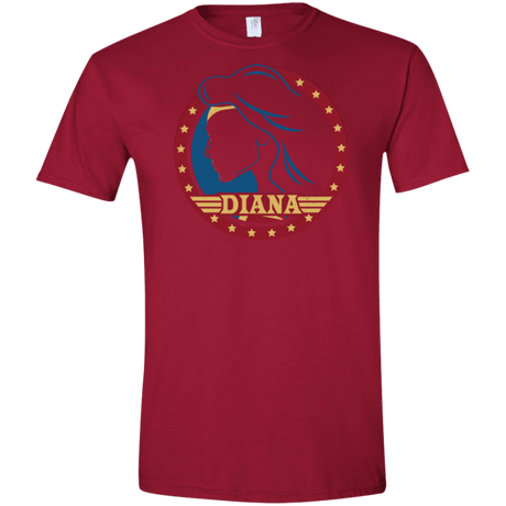 T-Shirts Cardinal Red / S Diana Men's Semi-Fitted Softstyle