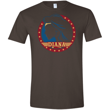 T-Shirts Dark Chocolate / S Diana Men's Semi-Fitted Softstyle