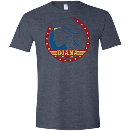 T-Shirts Heather Navy / S Diana Men's Semi-Fitted Softstyle