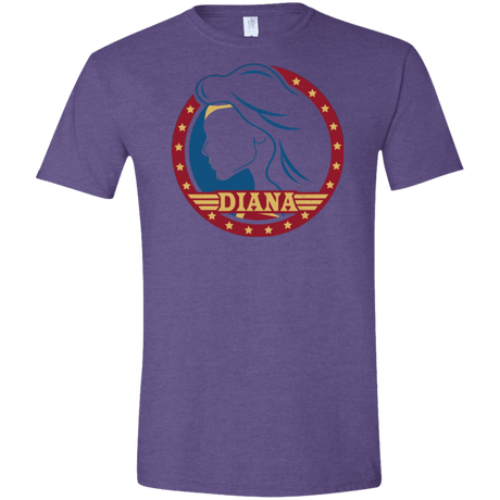 T-Shirts Heather Purple / S Diana Men's Semi-Fitted Softstyle