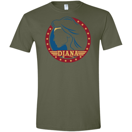 T-Shirts Military Green / S Diana Men's Semi-Fitted Softstyle