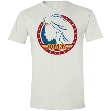 T-Shirts White / X-Small Diana Men's Semi-Fitted Softstyle