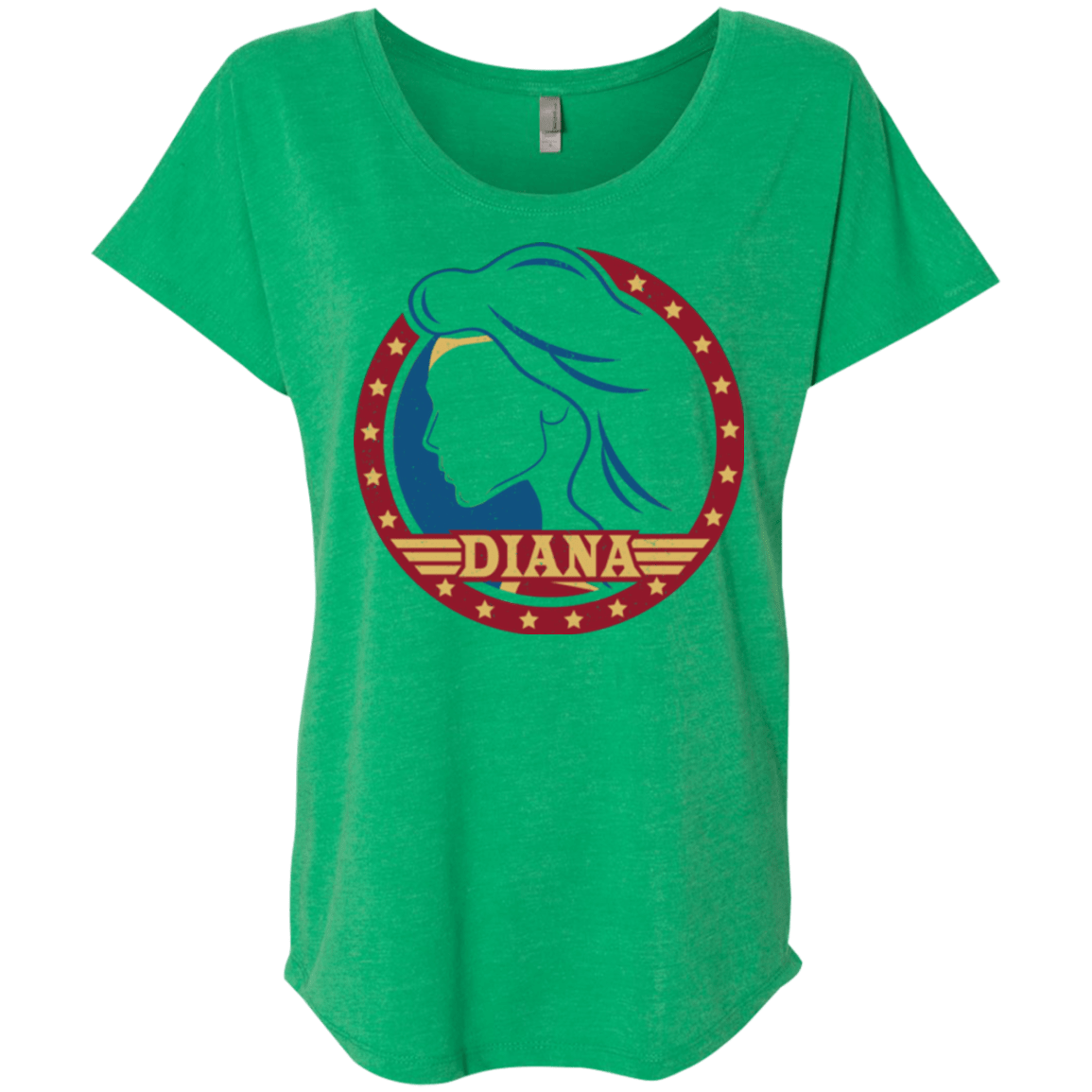 T-Shirts Envy / X-Small Diana Triblend Dolman Sleeve