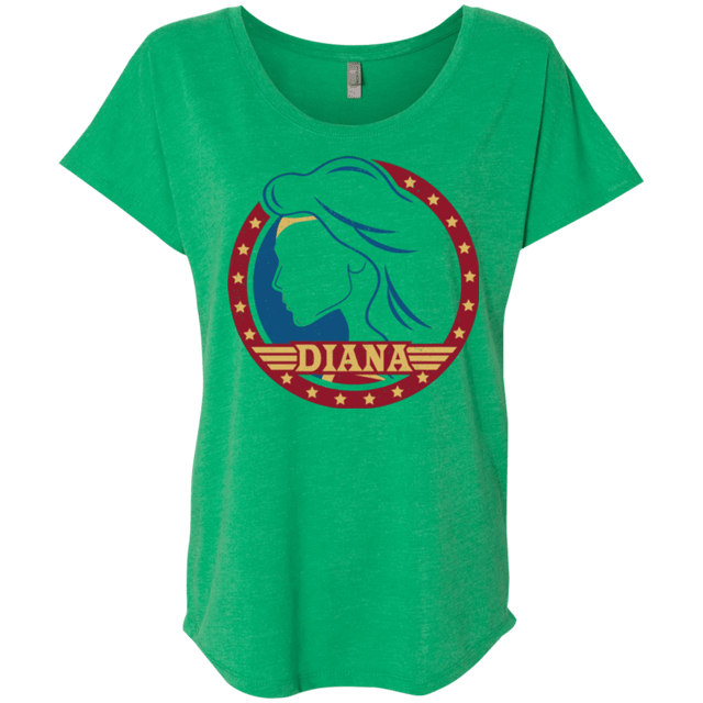 T-Shirts Envy / X-Small Diana Triblend Dolman Sleeve