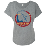 T-Shirts Premium Heather / X-Small Diana Triblend Dolman Sleeve