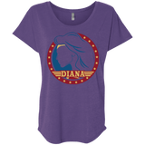 T-Shirts Purple Rush / X-Small Diana Triblend Dolman Sleeve