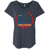 T-Shirts Vintage Navy / X-Small Diana Triblend Dolman Sleeve