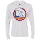 T-Shirts Heather White / X-Small Diana Triblend Long Sleeve Hoodie Tee