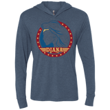 T-Shirts Indigo / X-Small Diana Triblend Long Sleeve Hoodie Tee