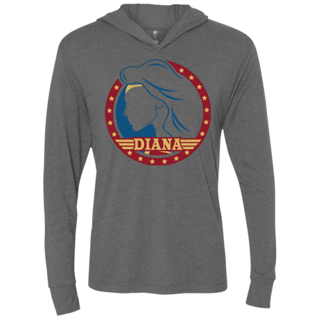 T-Shirts Premium Heather / X-Small Diana Triblend Long Sleeve Hoodie Tee