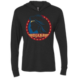 T-Shirts Vintage Black / X-Small Diana Triblend Long Sleeve Hoodie Tee